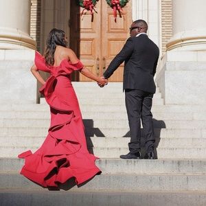 Beautiful Red Couture Gown
